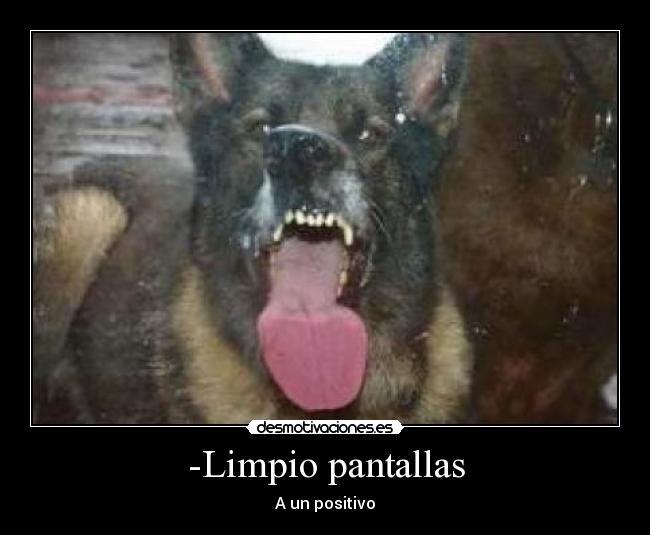 -Limpio pantallas - A un positivo