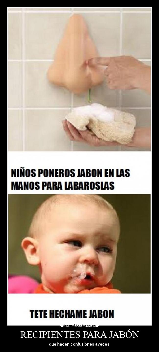 RECIPIENTES PARA JABÓN - que hacen confusiones aveces