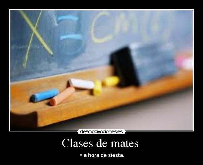 Clases de mates  - 