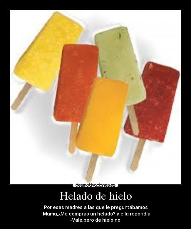 Helado de hielo -