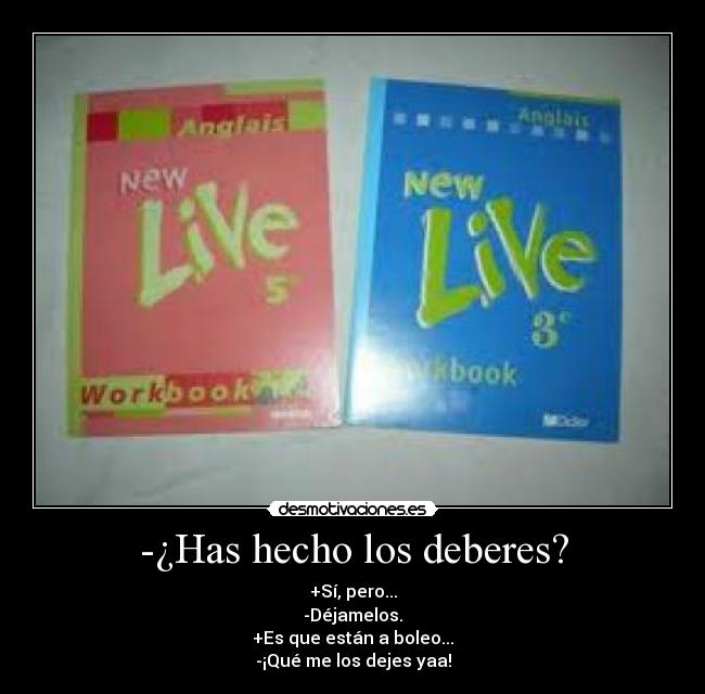 carteles deberes worbook copiar colegio escuela desmotivaciones