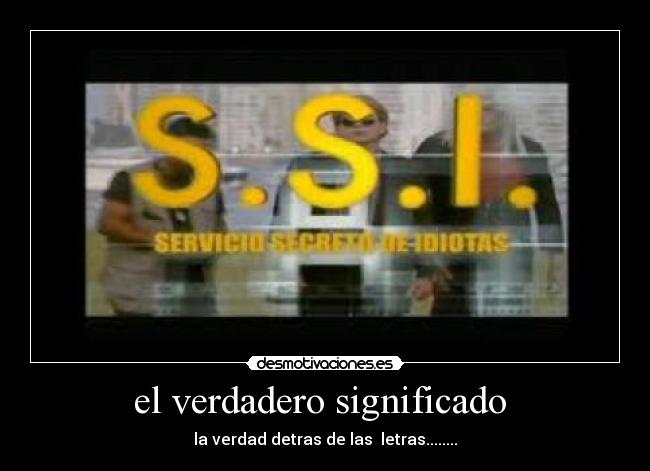 el verdadero significado -