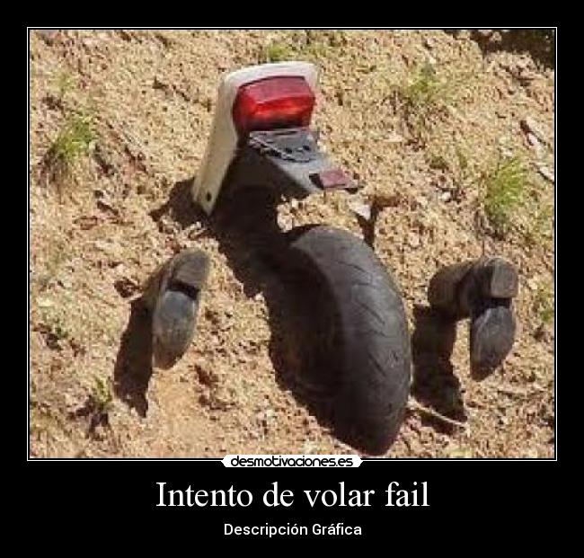 Intento de volar fail - Descripción Gráfica