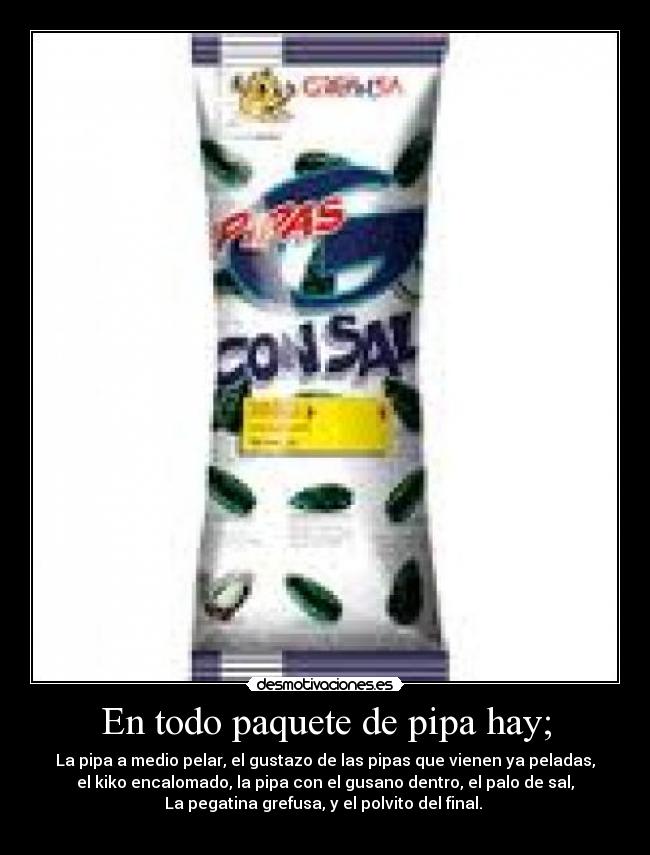 carteles paquete pipas desmotivaciones