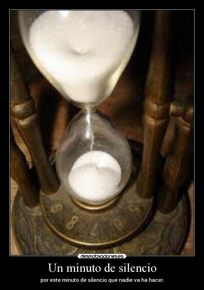 Un minuto de silencio -