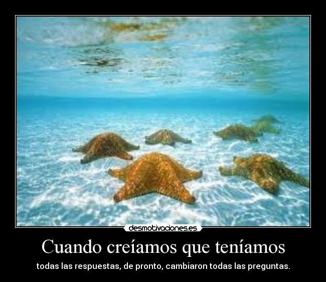 Cuando creíamos que teníamos - 