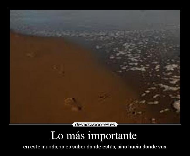 Lo más importante  - 