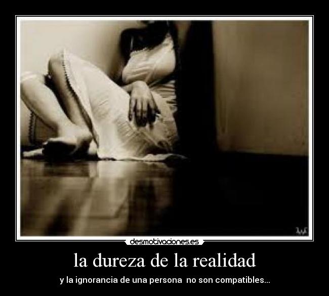 la dureza de la realidad - 