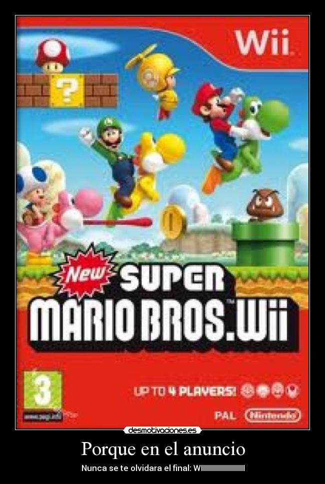 Porque en el anuncio -