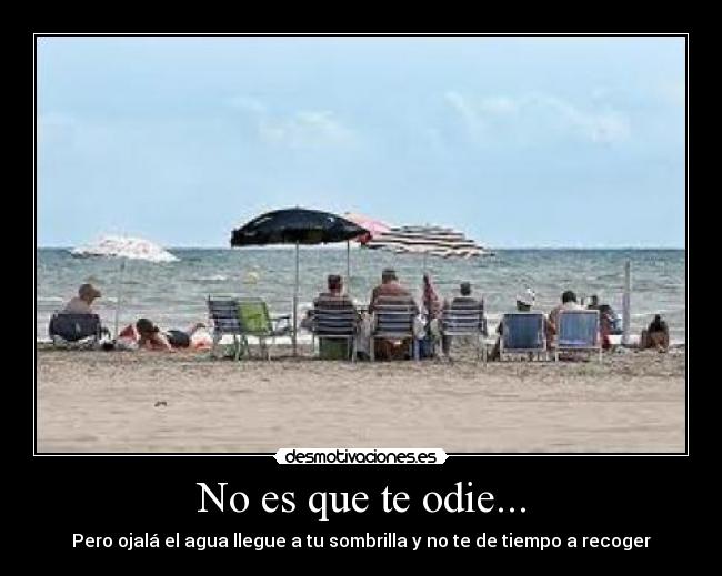 No es que te odie... -