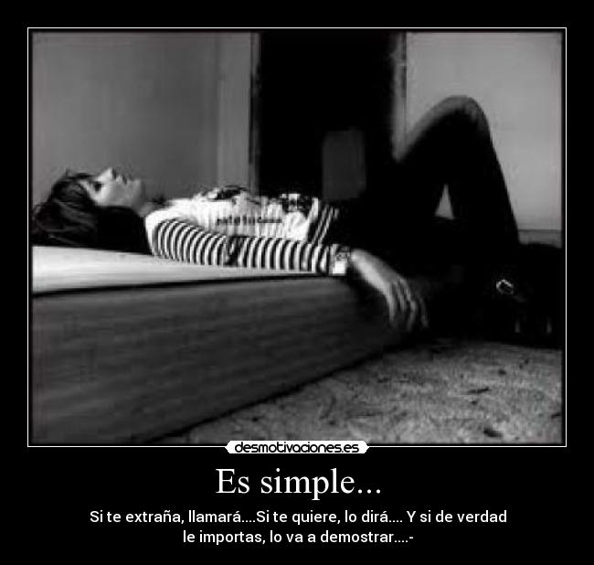Es simple... -