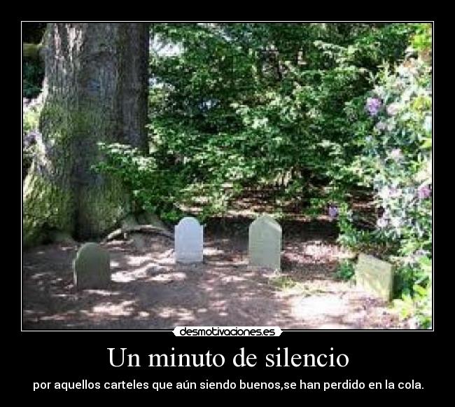 carteles silencio rip desmotivaciones