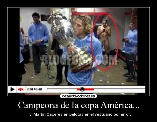 Campeona de la copa América... - 