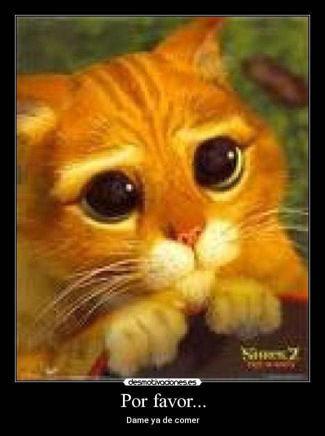 Por favor... - Dame ya de comer
