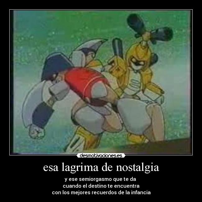 esa lagrima de nostalgia -