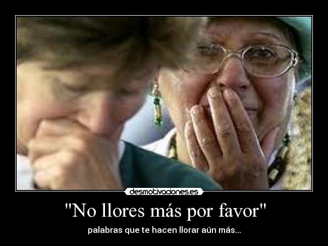 No llores más por favor - 