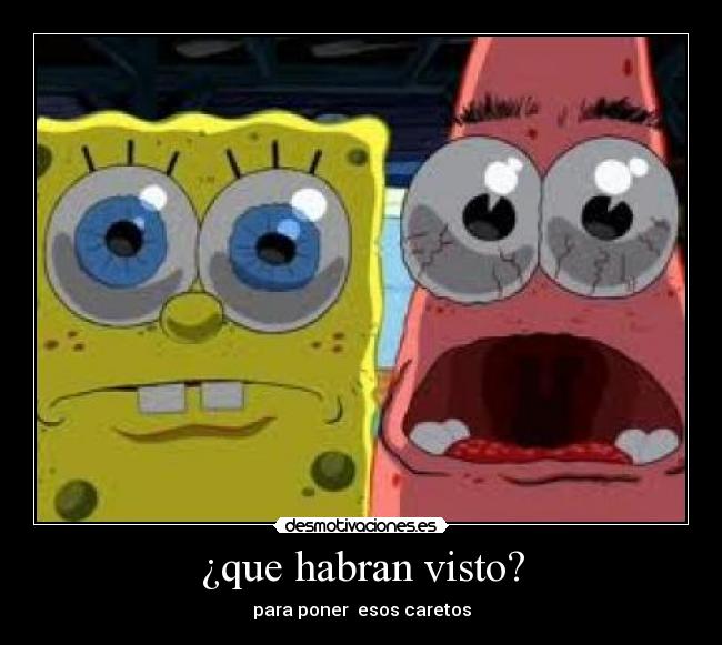 carteles bob esponja desmotivaciones