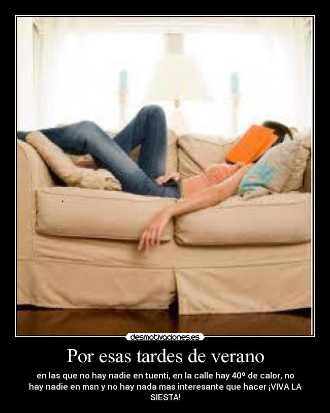 Por esas tardes de verano -