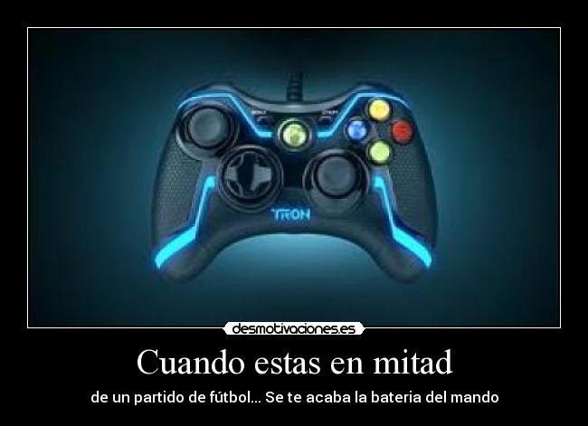 Cuando estas en mitad -