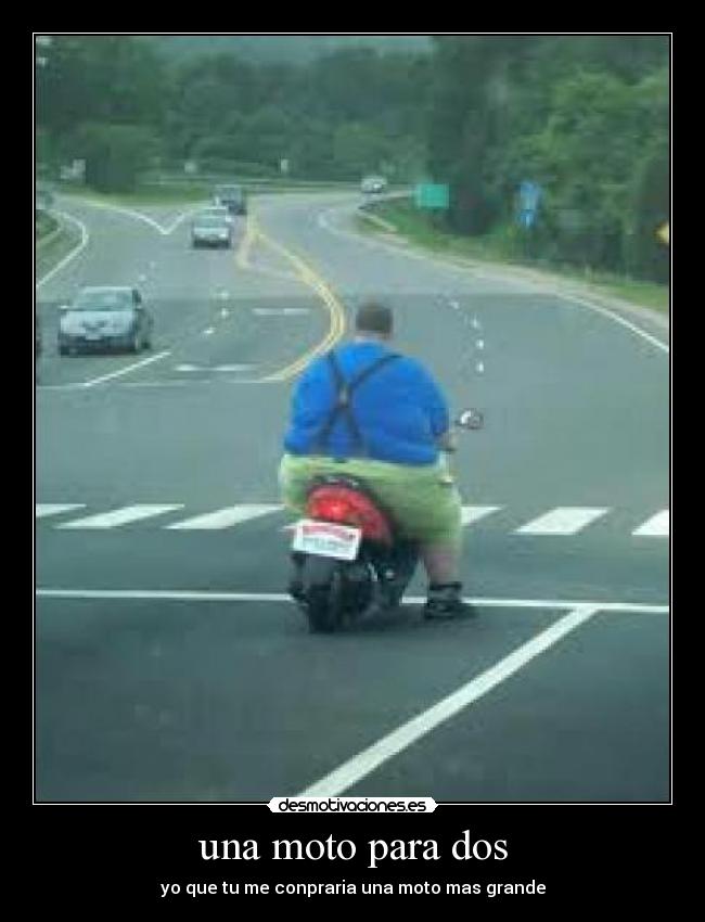 una moto para dos -