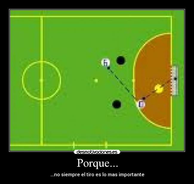 Porque... - ...no siempre el tiro es lo mas importante