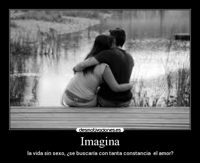 Imagina - la vida sin sexo, ¿se buscaría con tanta constancia el amor?