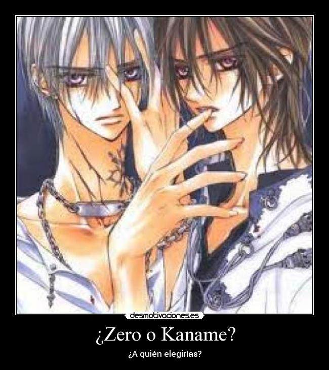 ¿Zero o Kaname? - ¿A quién elegirías?