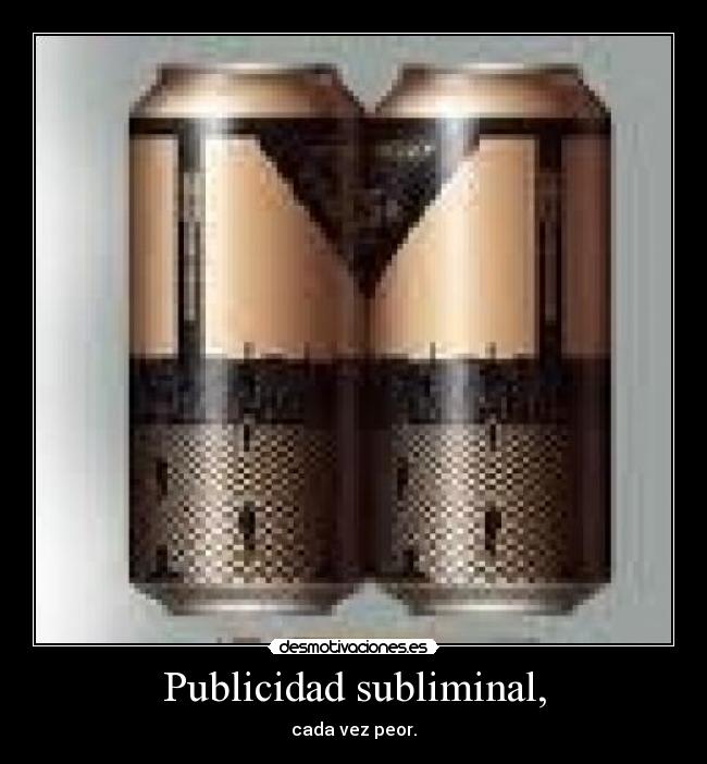 Publicidad subliminal, -