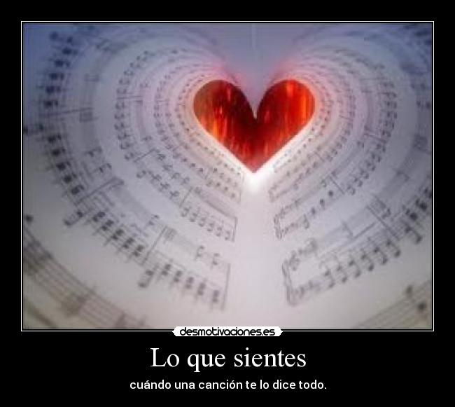 Lo que sientes -