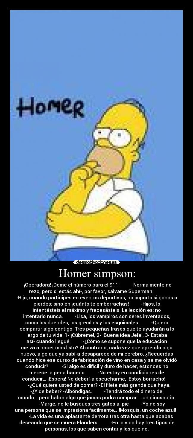 Homer simpson: -