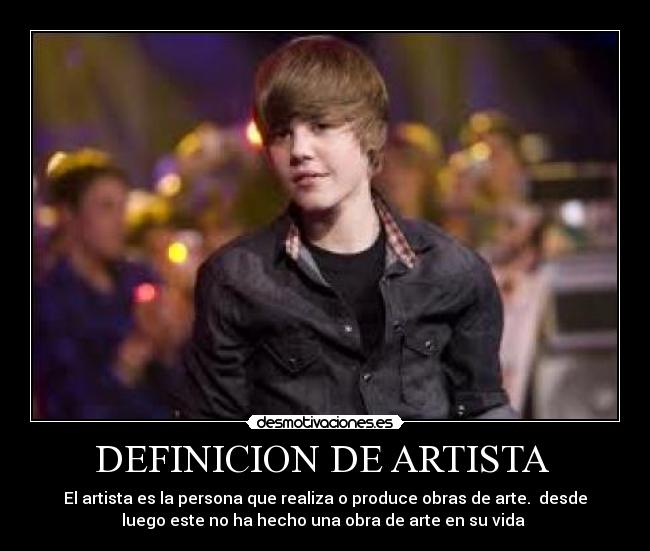 DEFINICION DE ARTISTA  - 