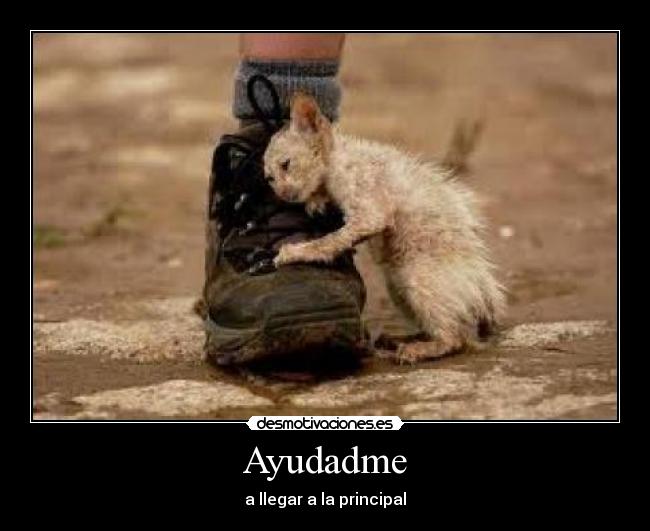Ayudadme - a llegar a la principal