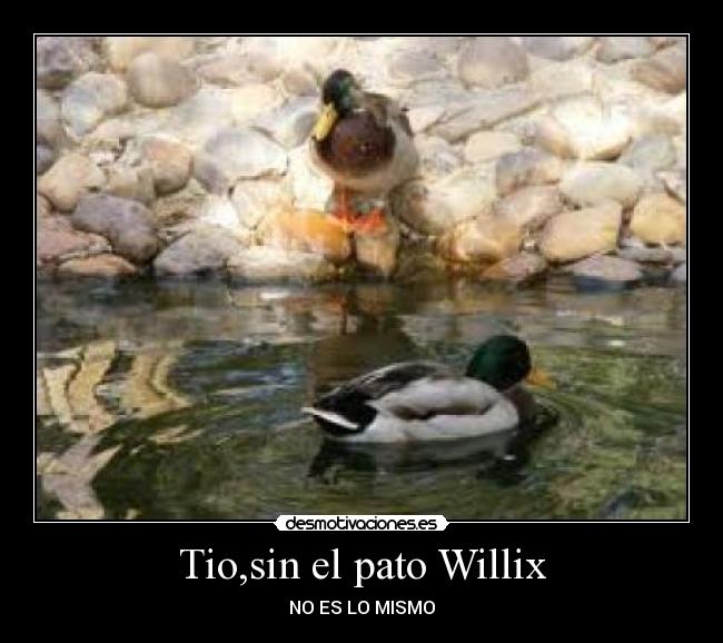 Tio,sin el pato Willix - NO ES LO MISMO