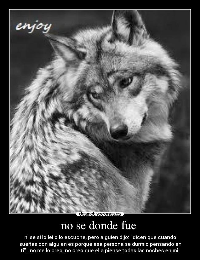 no se donde fue  - 