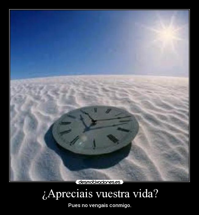 ¿Apreciais vuestra vida? - 