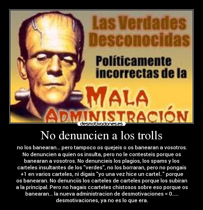 No denuncien a los trolls - 