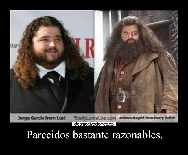 Parecidos bastante razonables. -