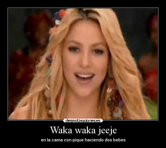 Waka waka jeeje - en la cama con pique haciendo dos bebes