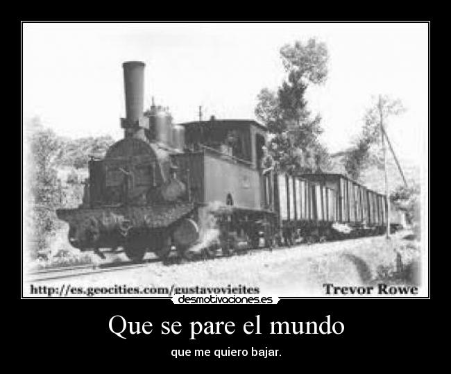 Que se pare el mundo -