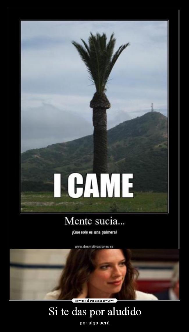 Si te das por aludido - por algo será