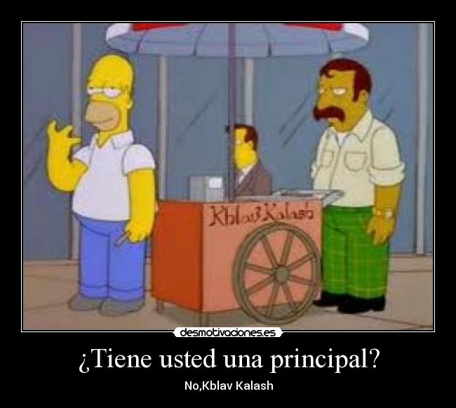 ¿Tiene usted una principal? - 