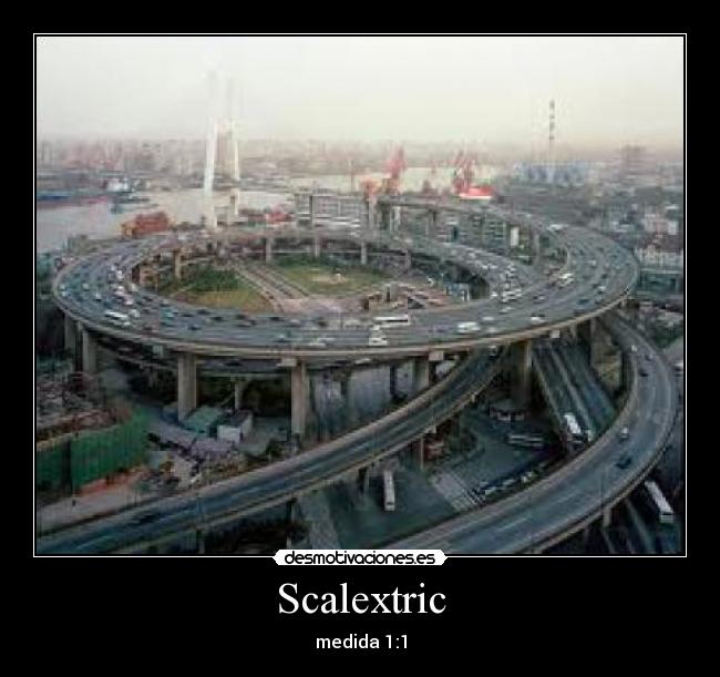 Scalextric - medida 1:1