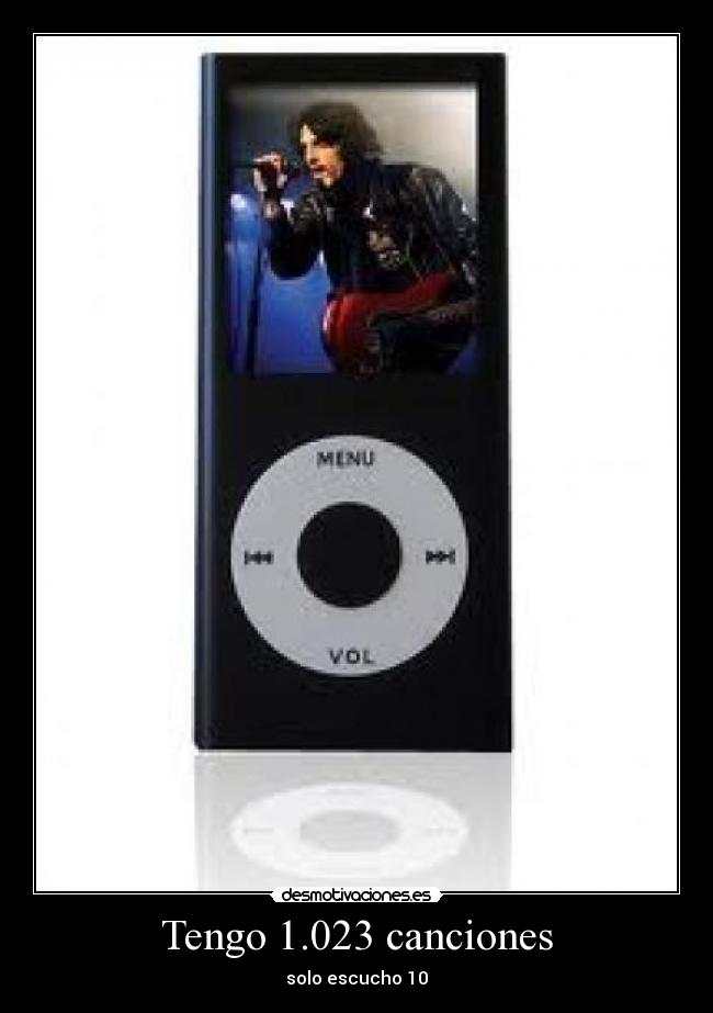 Tengo 1.023 canciones - solo escucho 10