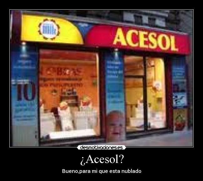 ¿Acesol? - 