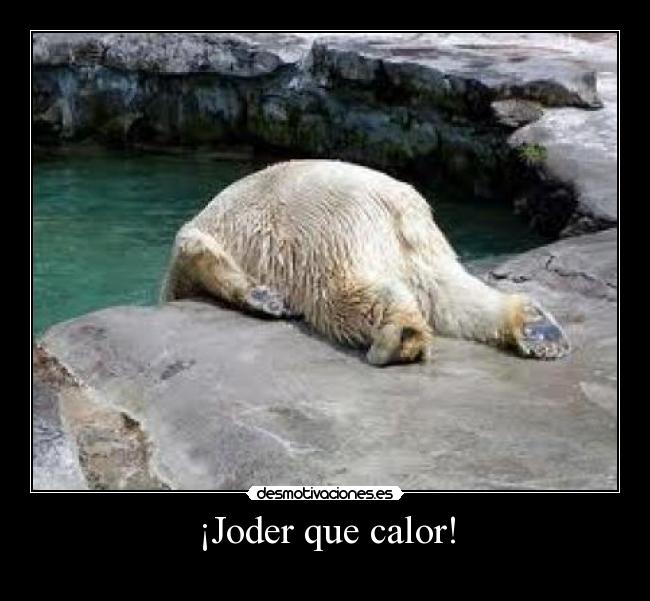 ¡Joder que calor! -