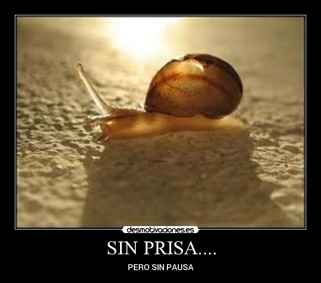 SIN PRISA.... -