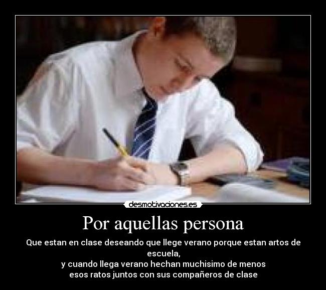 Por aquellas persona -