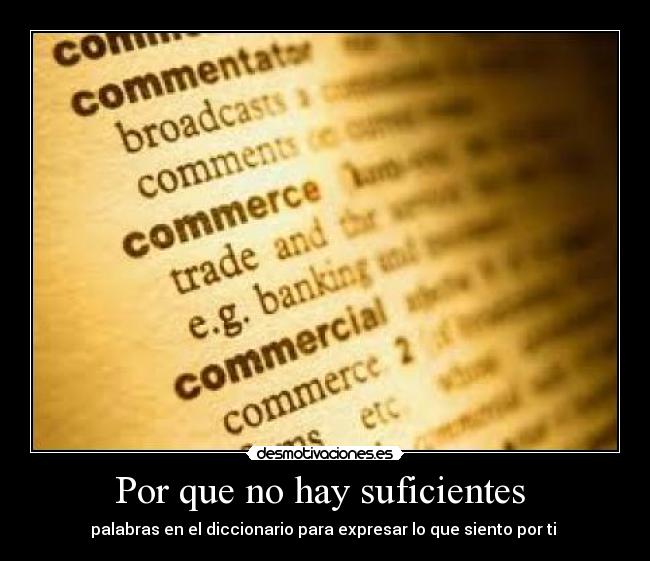 Por que no hay suficientes -