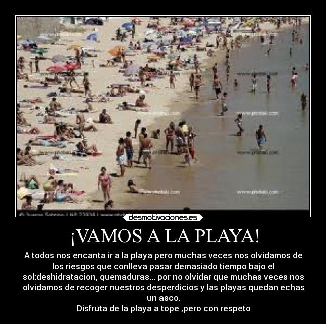 ¡VAMOS A LA PLAYA! -
