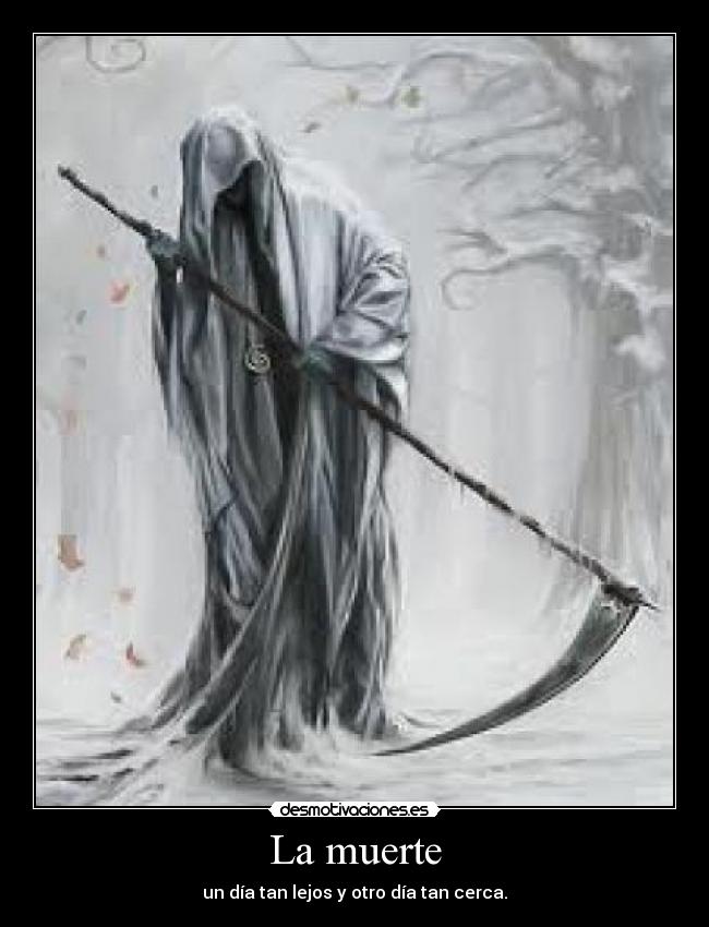 carteles muerte muerte lejos cerca desmotivaciones